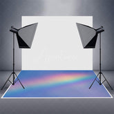Aperturee - Simple Hazy Rainbow Rubber Floor Mat For Photography
